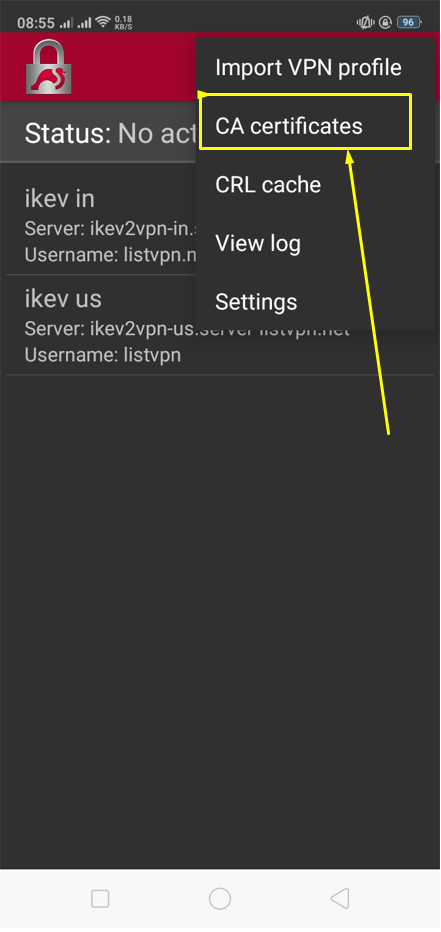 How to use Ikev2/strongswan vpn on android Ikev2/strongswan VPN On Android