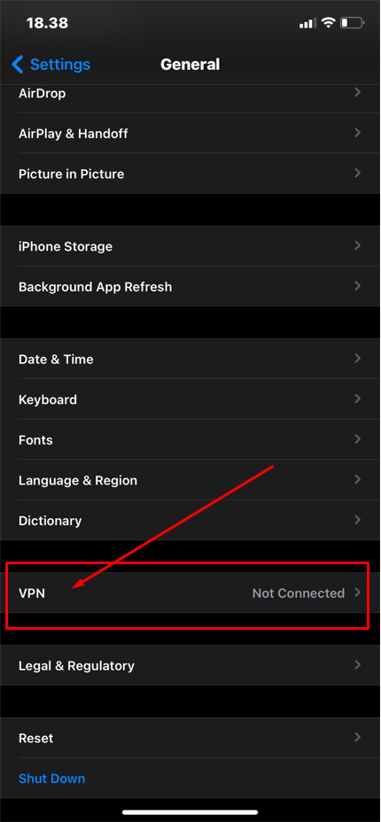 l2tp VPN On iphone