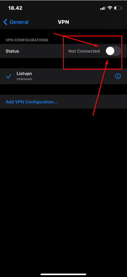 l2tp VPN On iphone