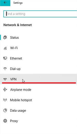 PPTP VPN On Windows10